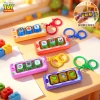 Genuine Toy Story creative decompression three-press keyboard keychain pendant, keycap press key toy bag hanging decoration details Picture